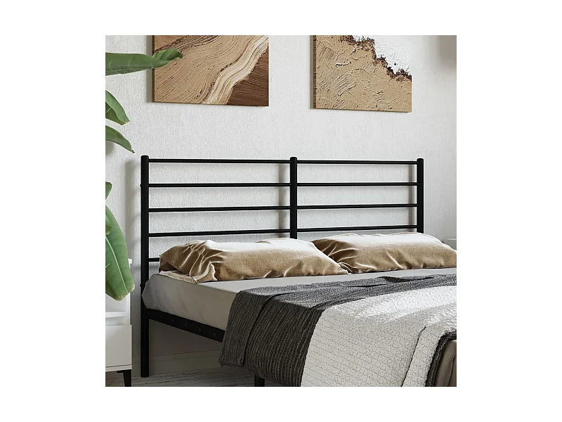 Tête de lit métal noir 160cm