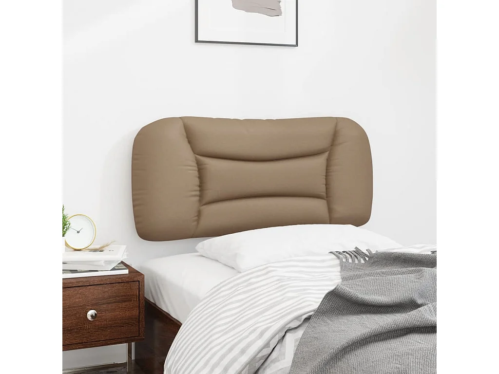 Coussin de tête de lit cappuccino 80cm similicuir