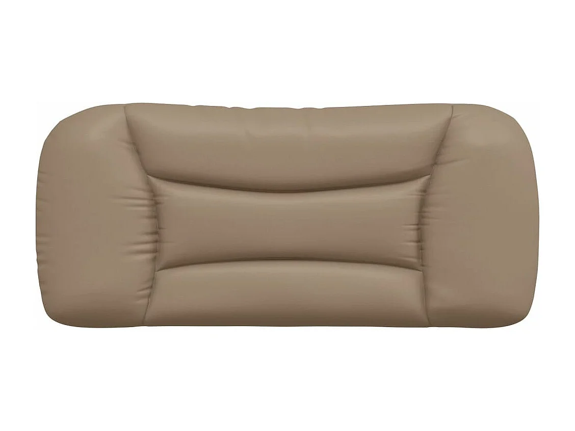 Coussin de tête de lit cappuccino 80cm similicuir