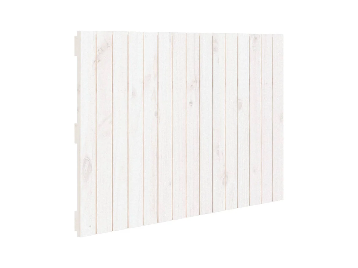 Tête de lit murale Blanc 95,5x3x60 Bois massif de pin