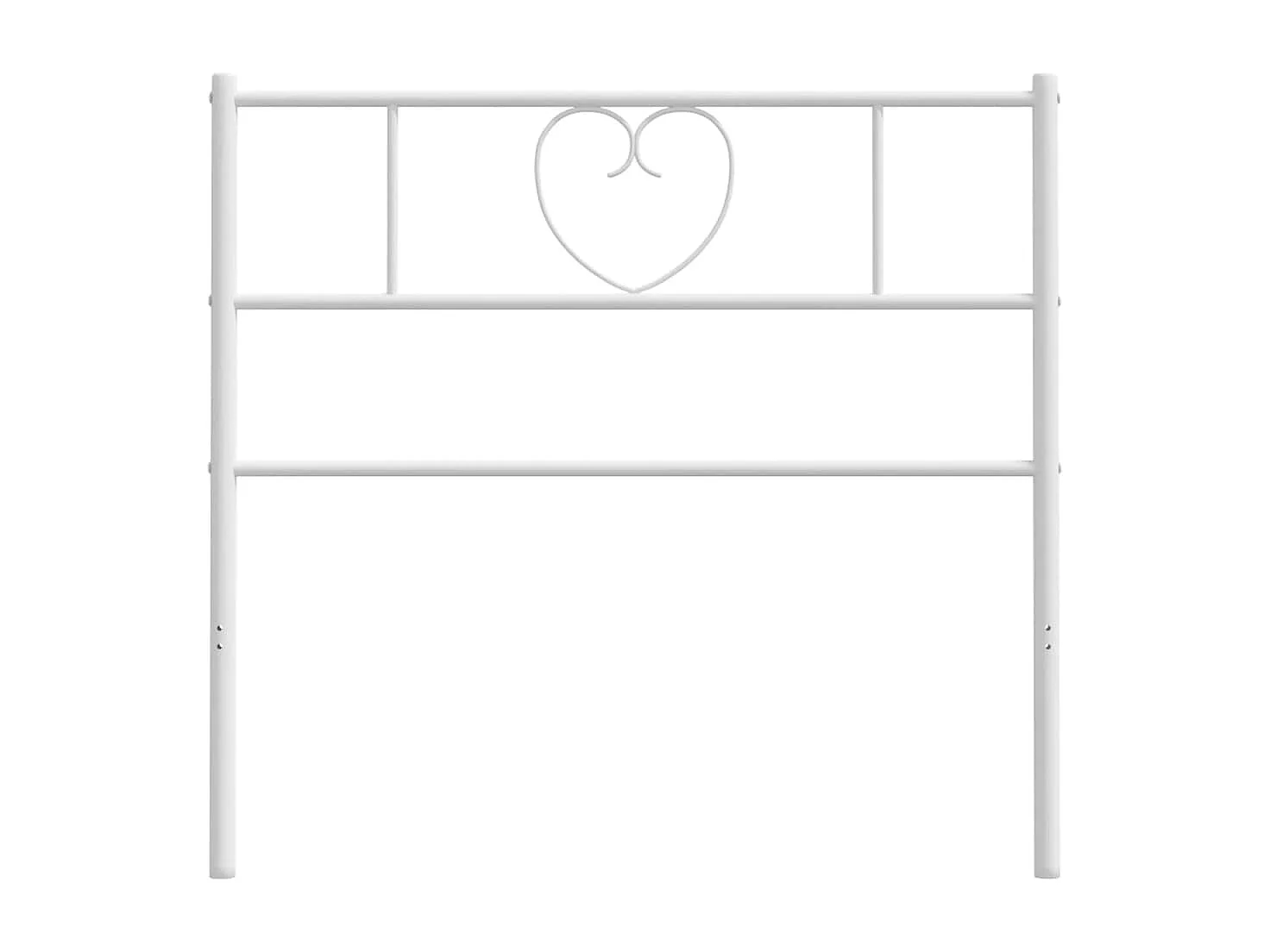 Tête de lit métal blanc 90cm