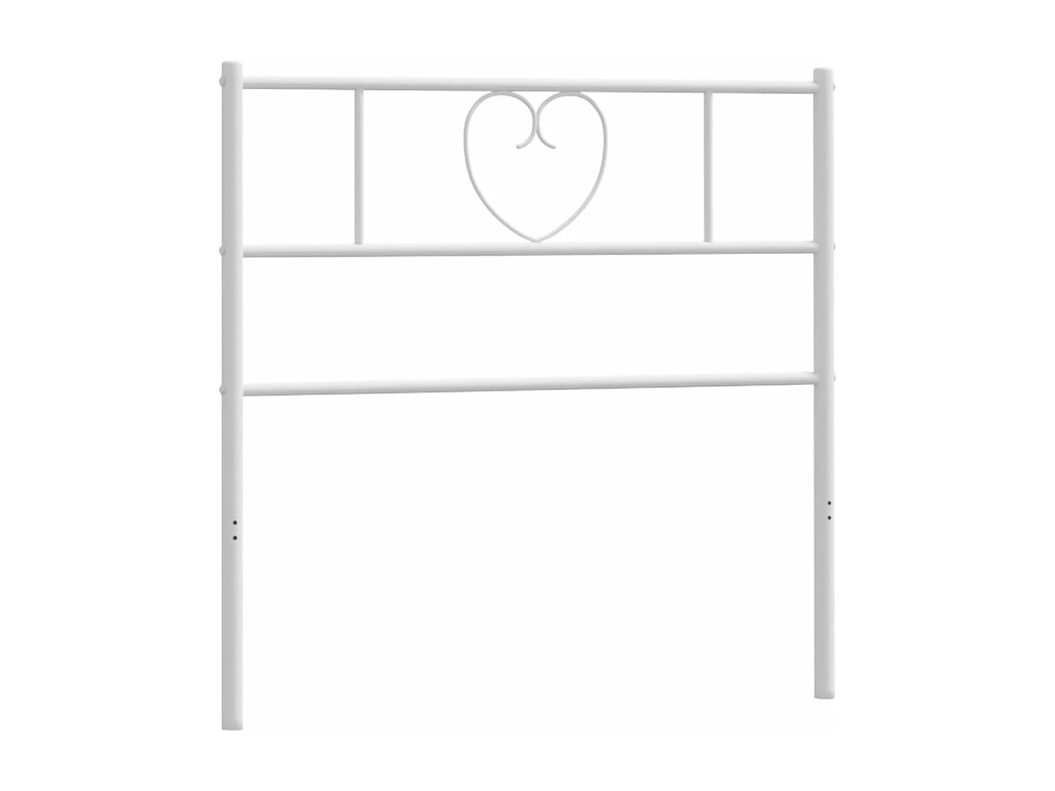 Tête de lit métal blanc 90cm