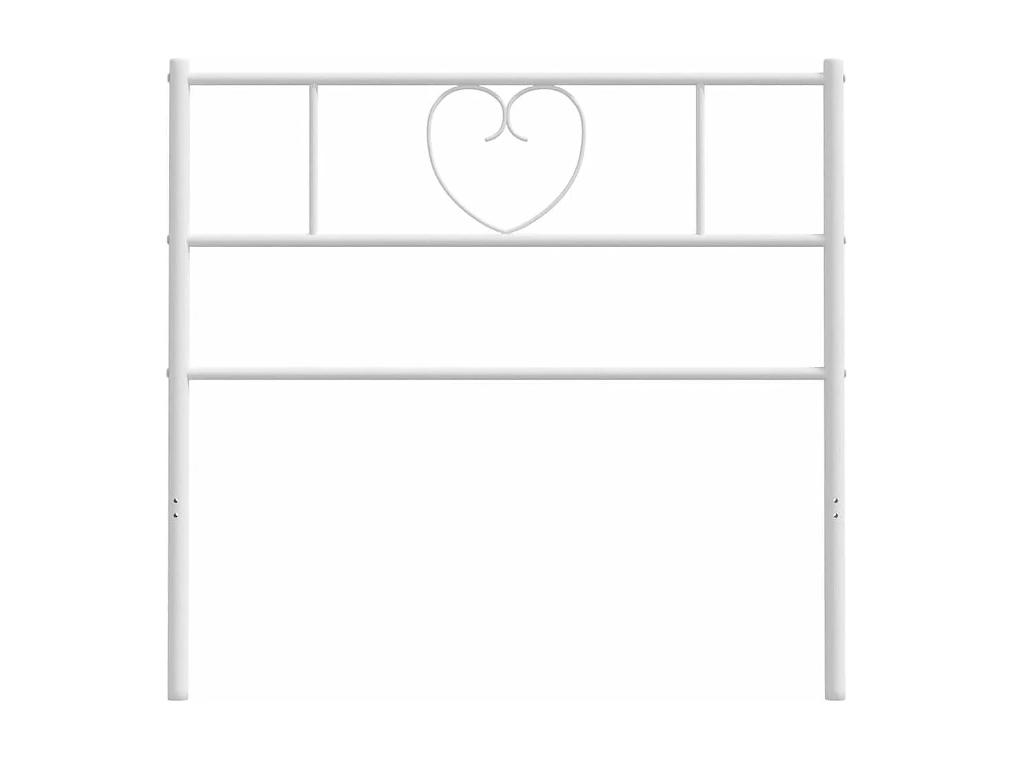 Tête de lit métal blanc 100cm