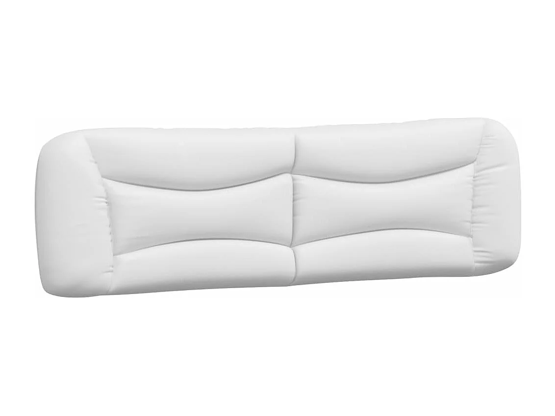 Coussin de tête de lit blanc 180cm similicuir