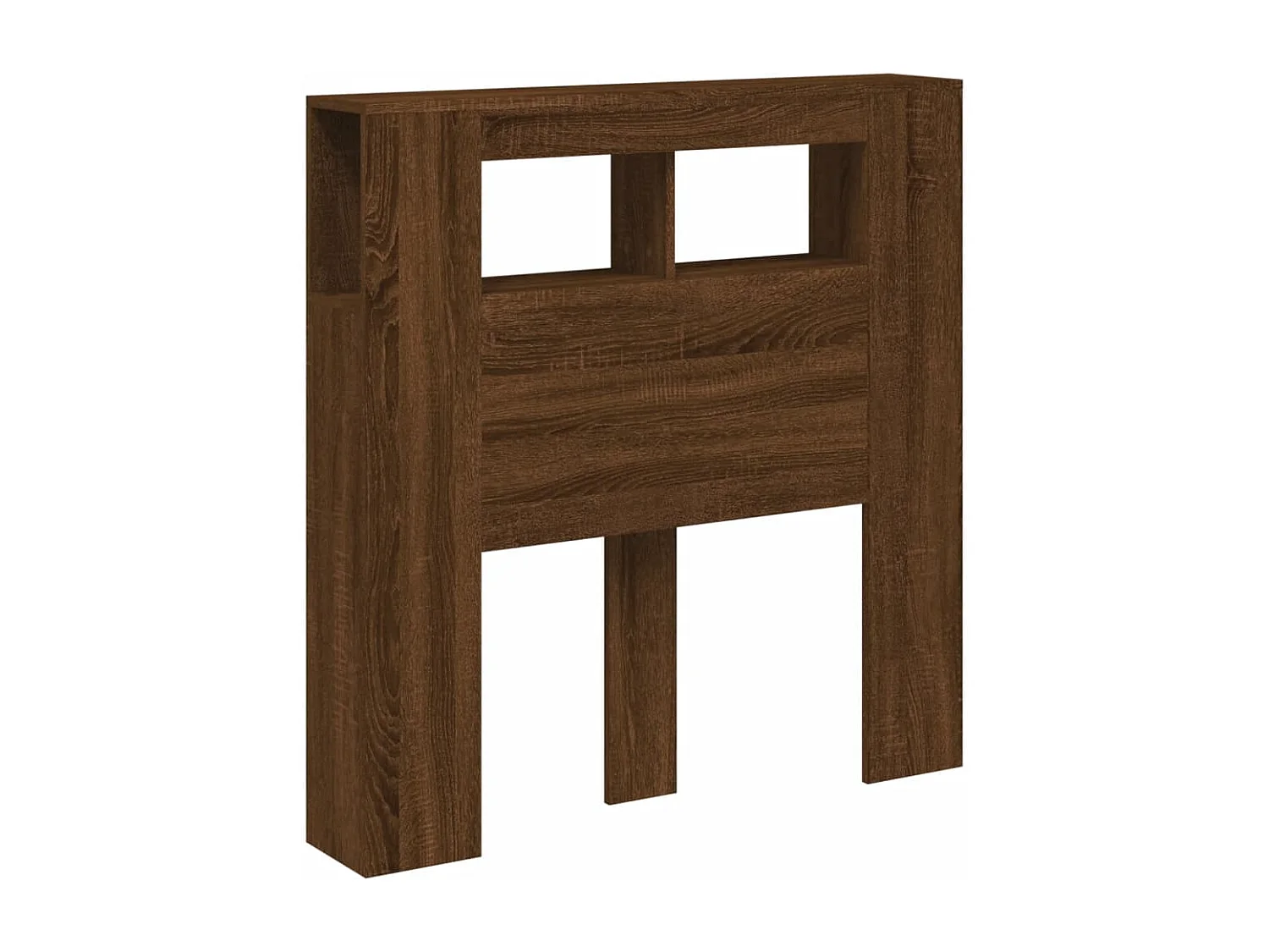 Tête de lit à LED chêne marron 100x18,5x103,5 bois ingénierie