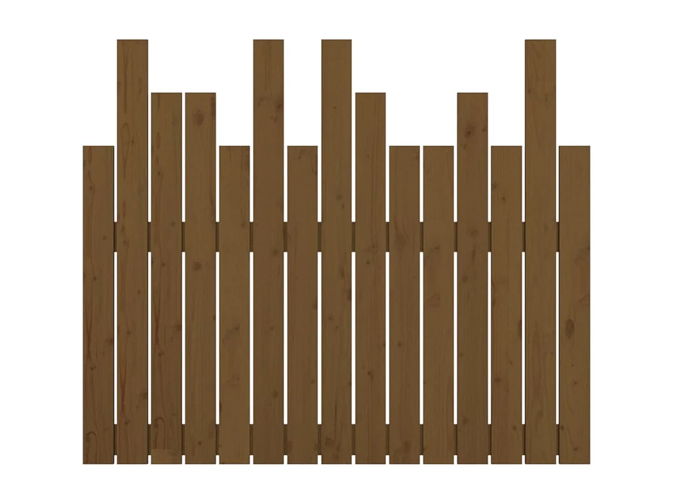 Tête de lit murale Marron miel 95,5x3x80 Bois massif de pin