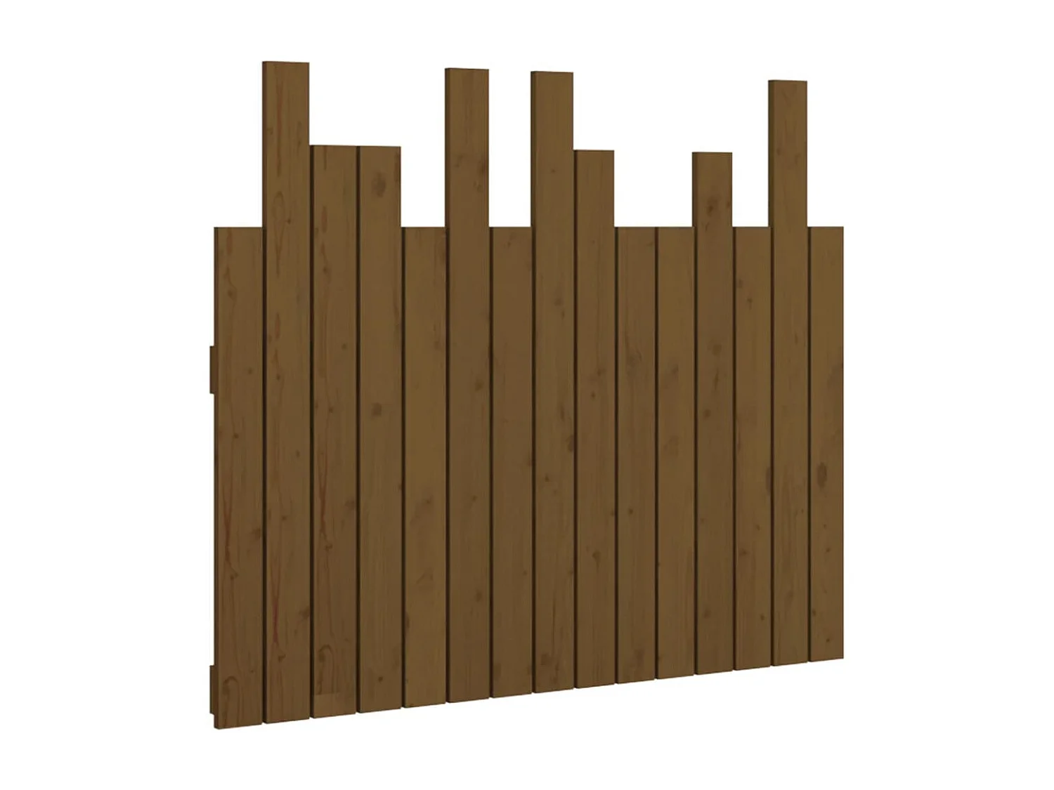 Tête de lit murale Marron miel 95,5x3x80 Bois massif de pin
