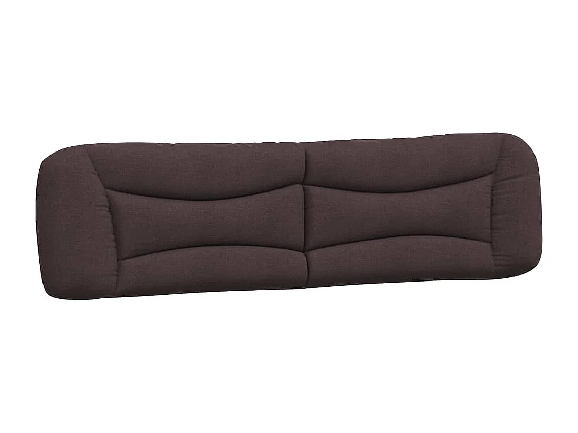 Coussin de tête de lit marron foncé 200cm tissu
