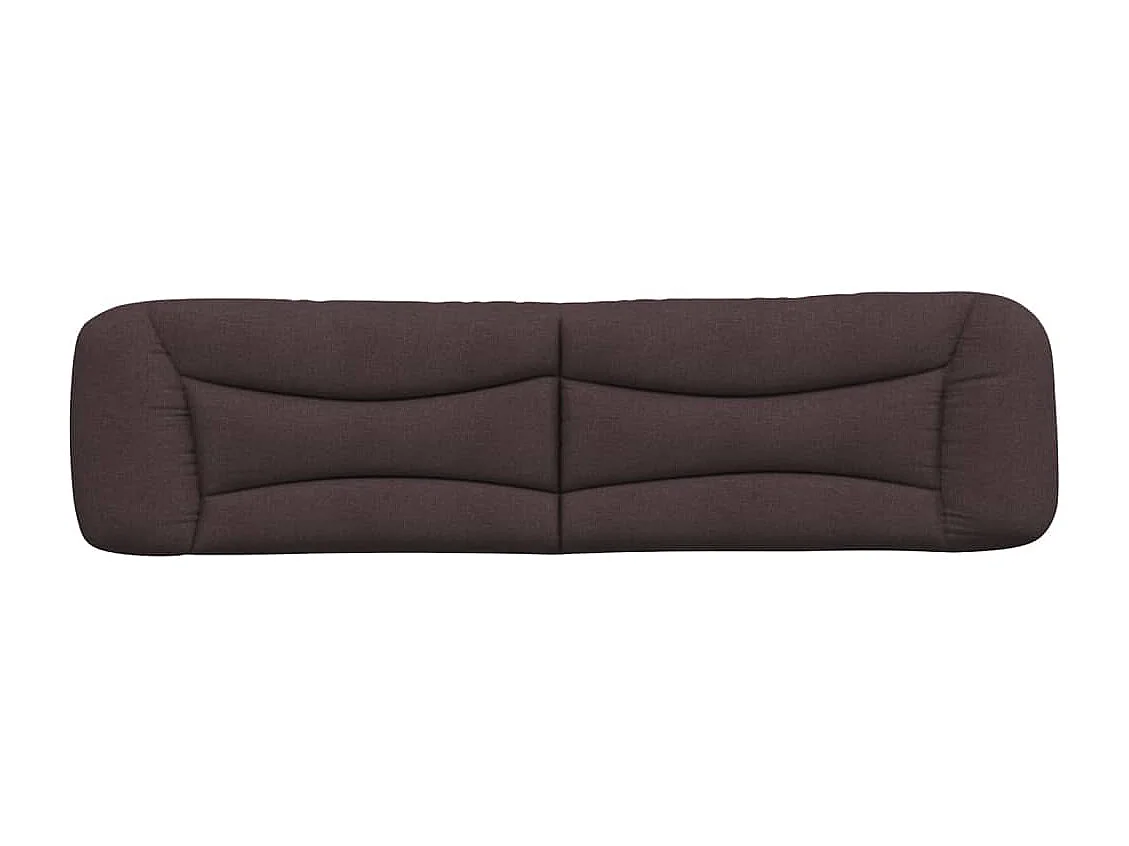 Coussin de tête de lit marron foncé 200cm tissu