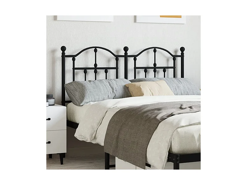 Tête de lit métal noir 120cm