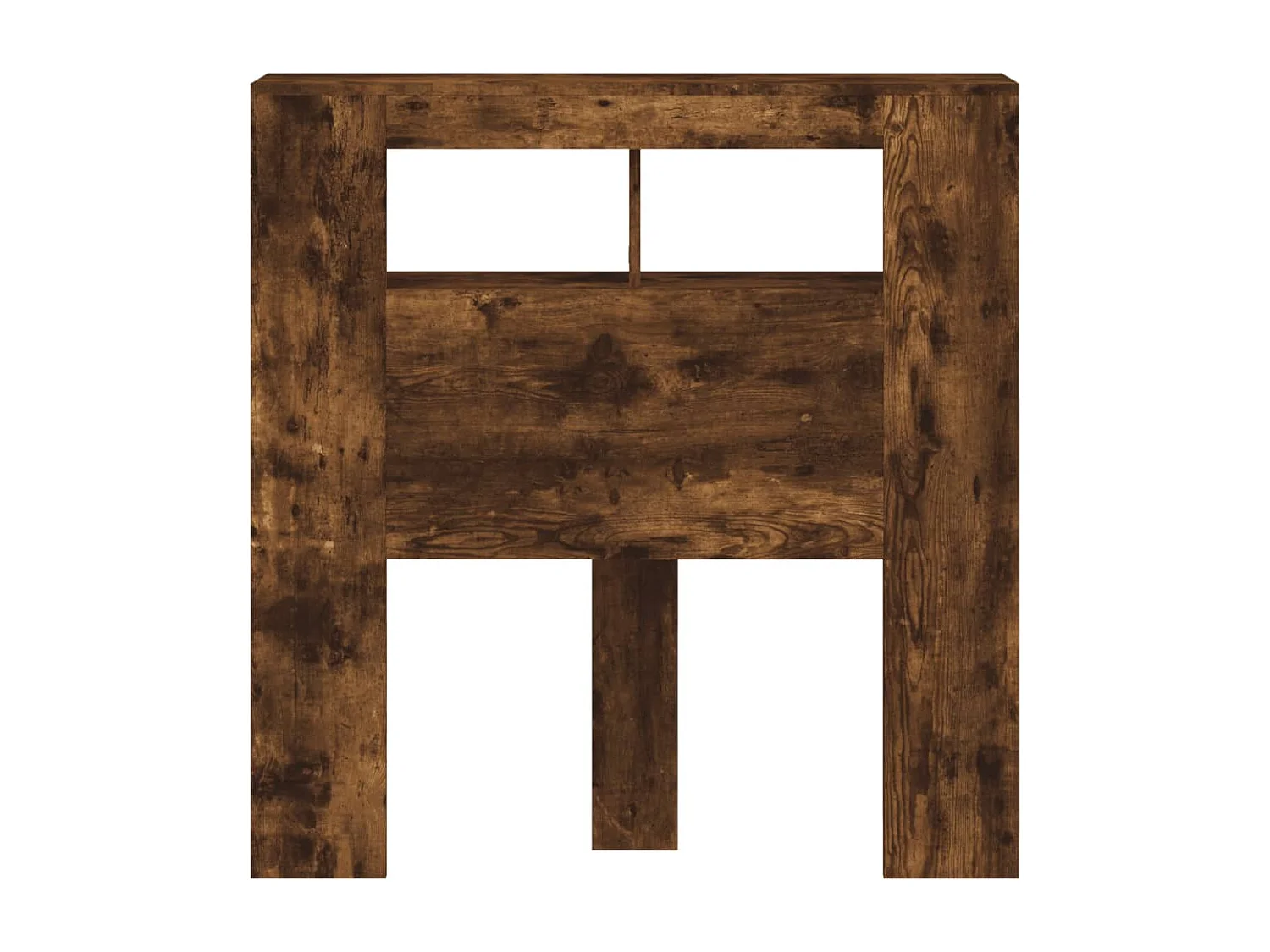 Tête de lit à LED chêne fumé 100x18,5x103,5 bois d'ingénierie