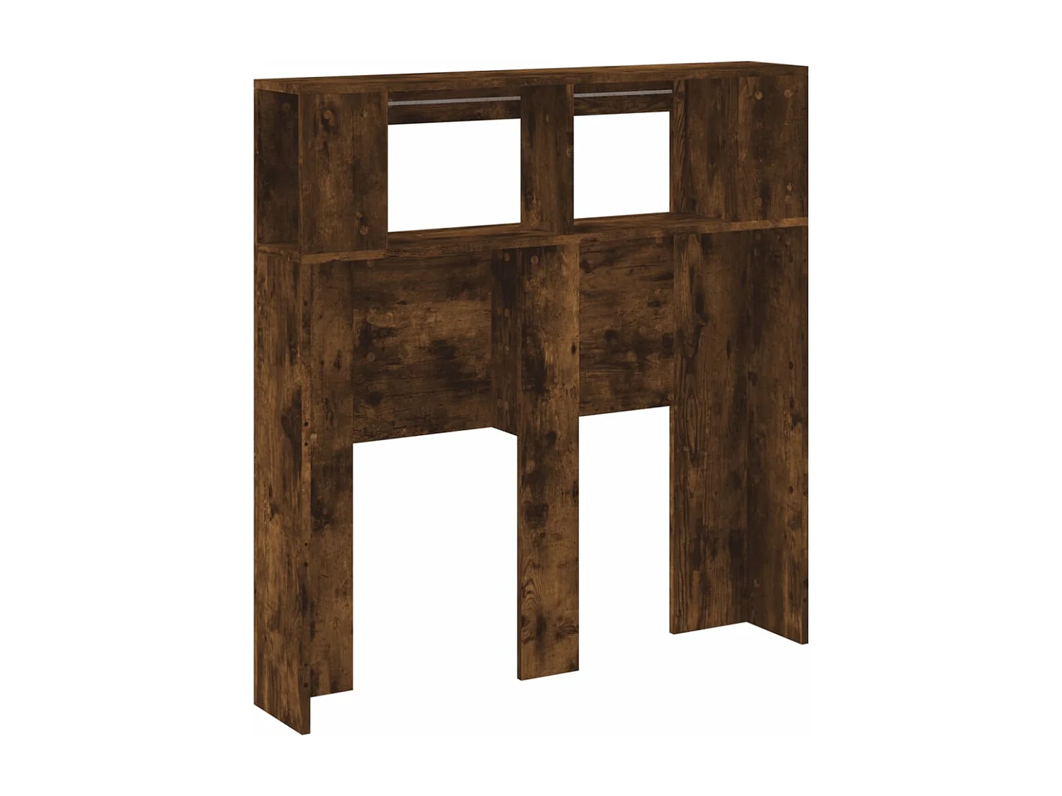 Tête de lit à LED chêne fumé 100x18,5x103,5 bois d'ingénierie