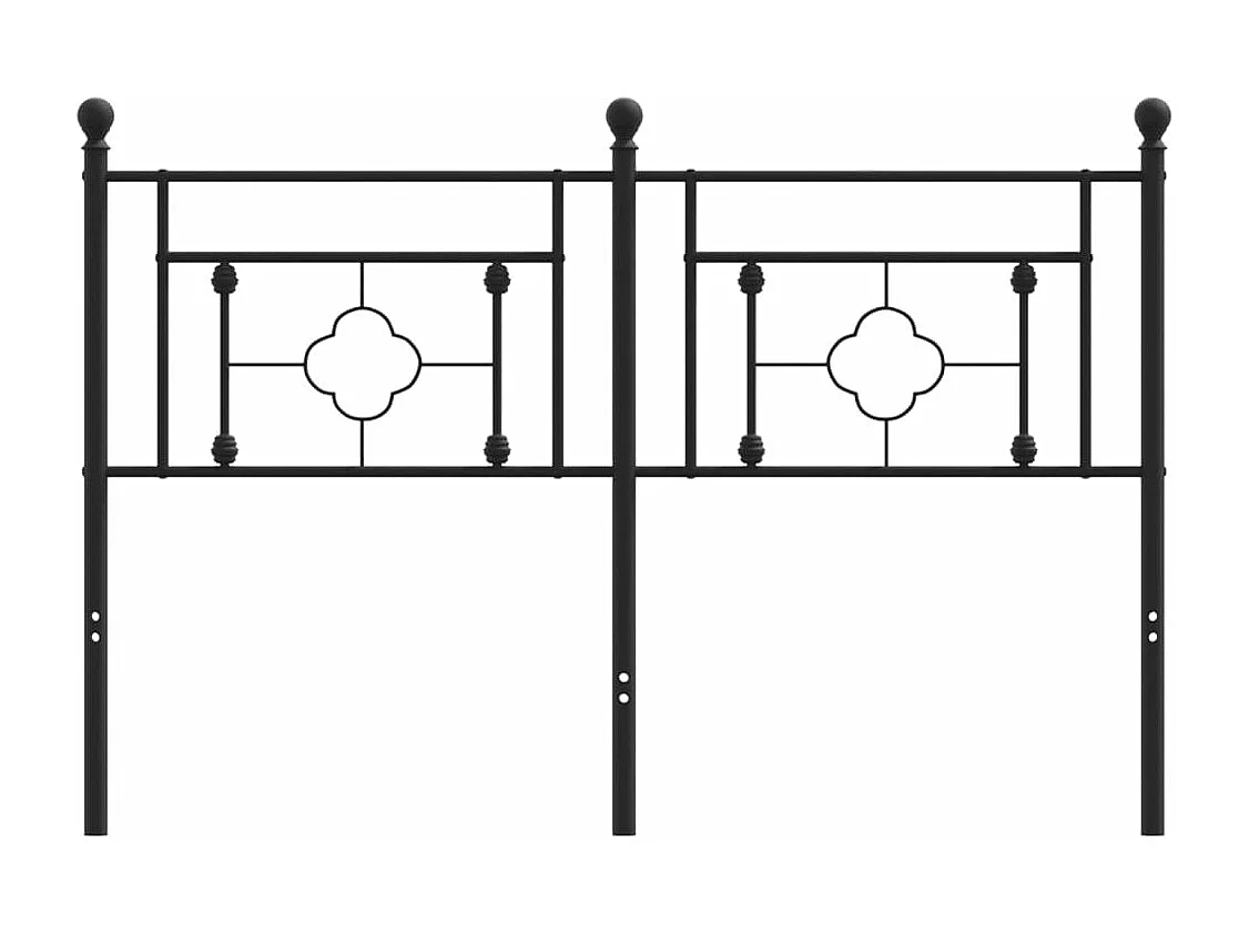 Tête de lit métal noir 140cm