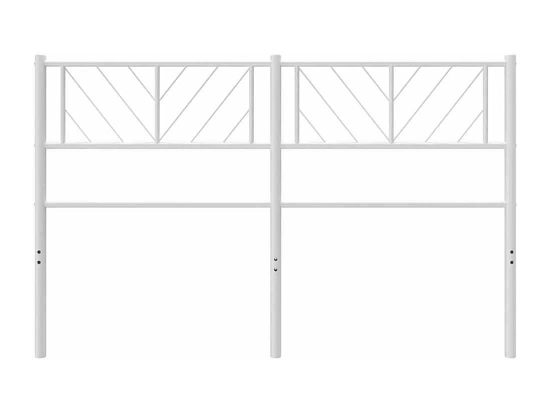 Tête de lit métal blanc 140cm
