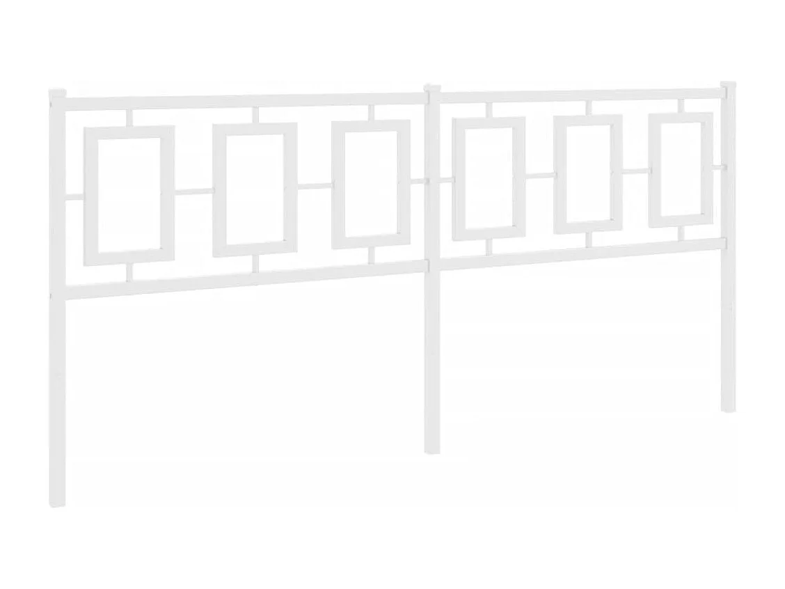 Tête de lit métal blanc 180cm