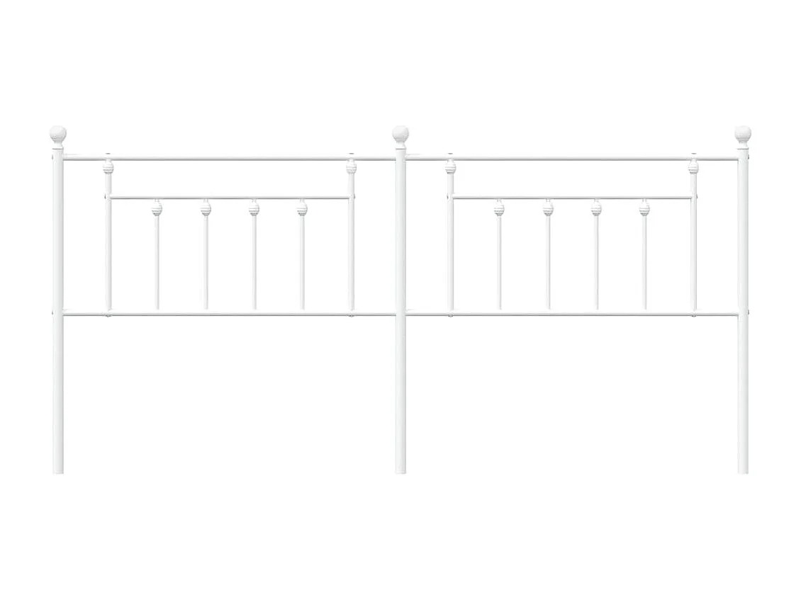 Tête de lit métal blanc 193cm