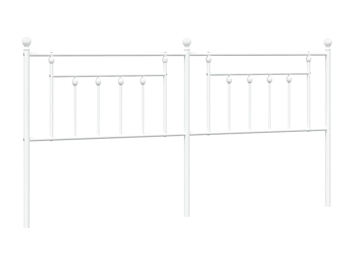 Tête de lit métal blanc 193cm