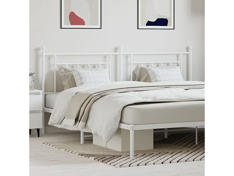 Tête de lit métal blanc 193cm