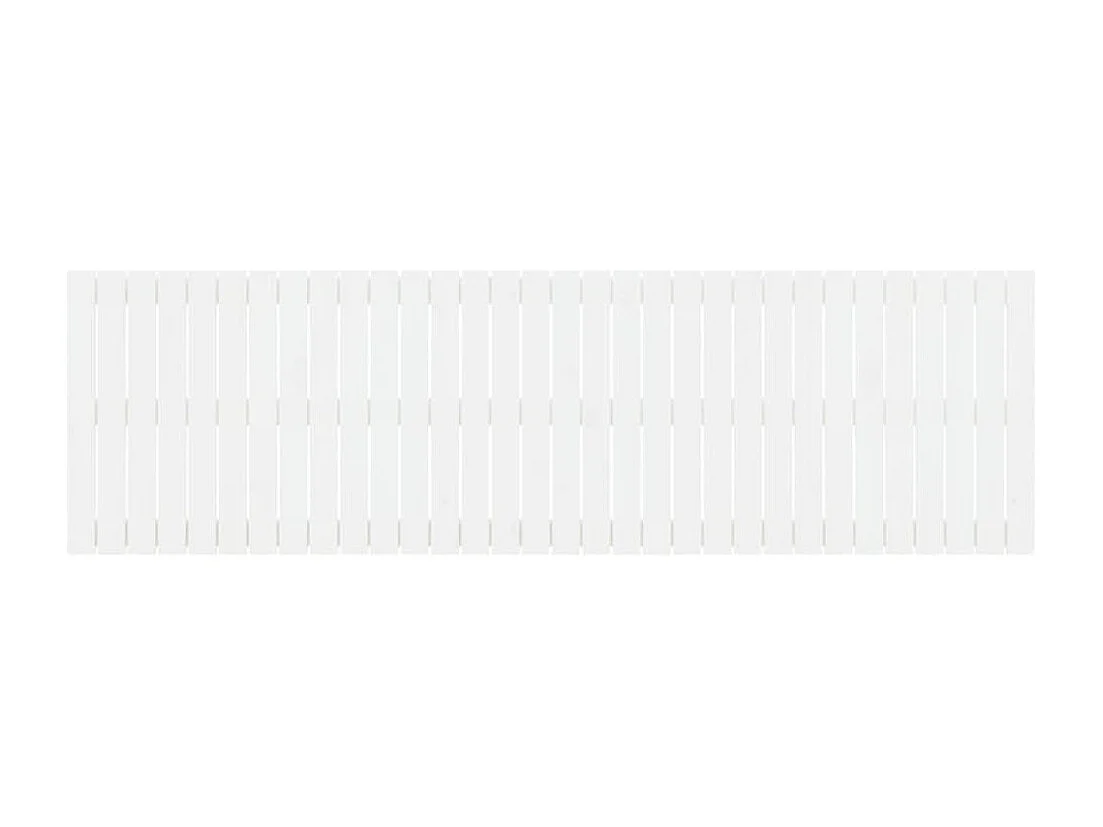 Tête de lit murale Blanc 204x3x60 Bois massif de pin