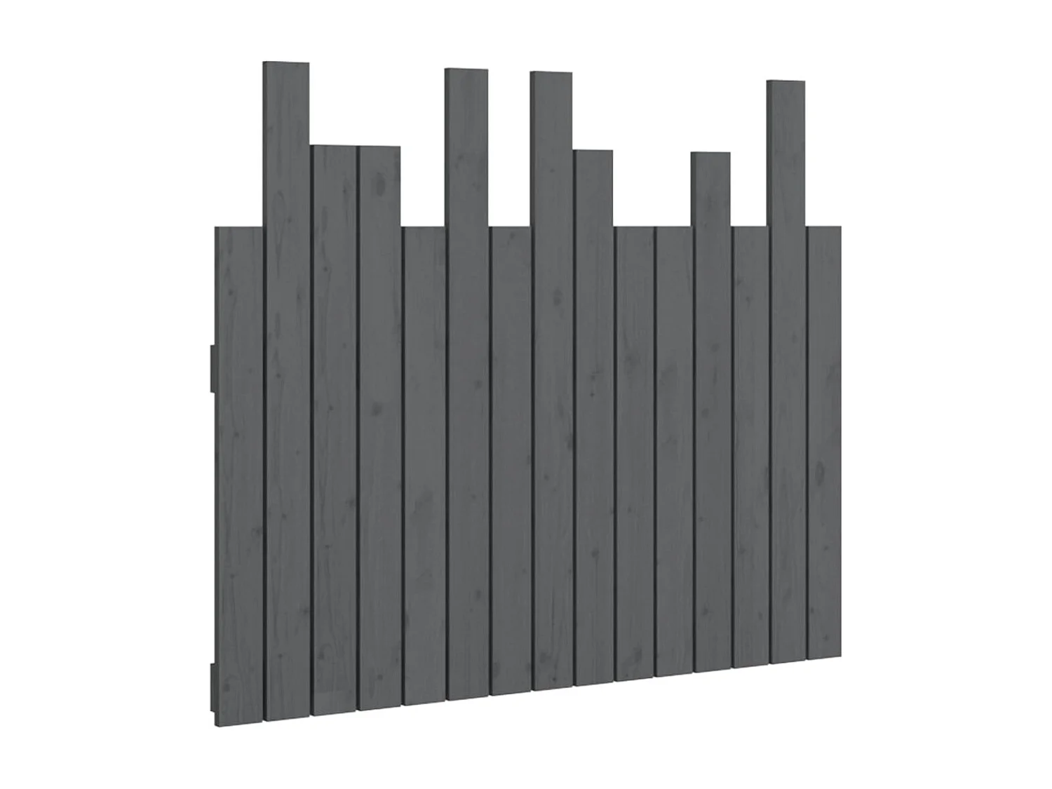 Tête de lit murale Gris 95,5x3x80 Bois massif de pin
