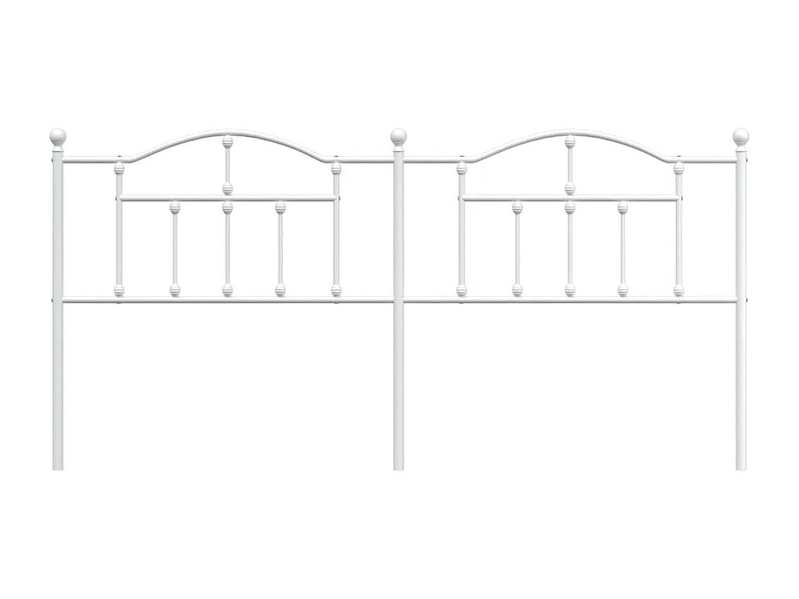 Tête de lit métal blanc 193cm