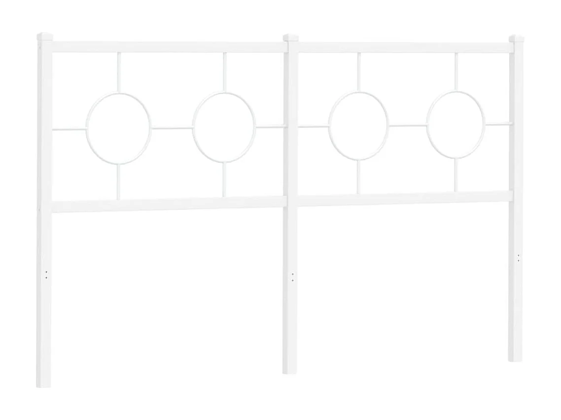 Tête de lit métal blanc 135cm