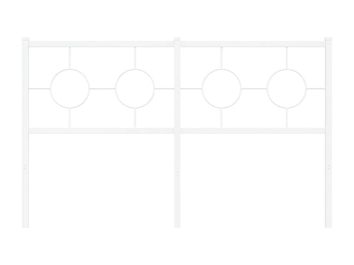 Tête de lit métal blanc 135cm