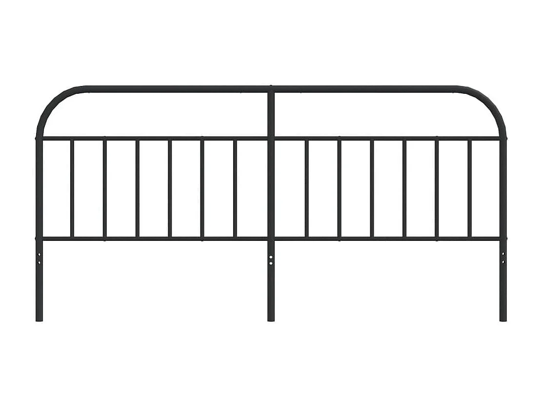 Tête de lit métal noir 193cm