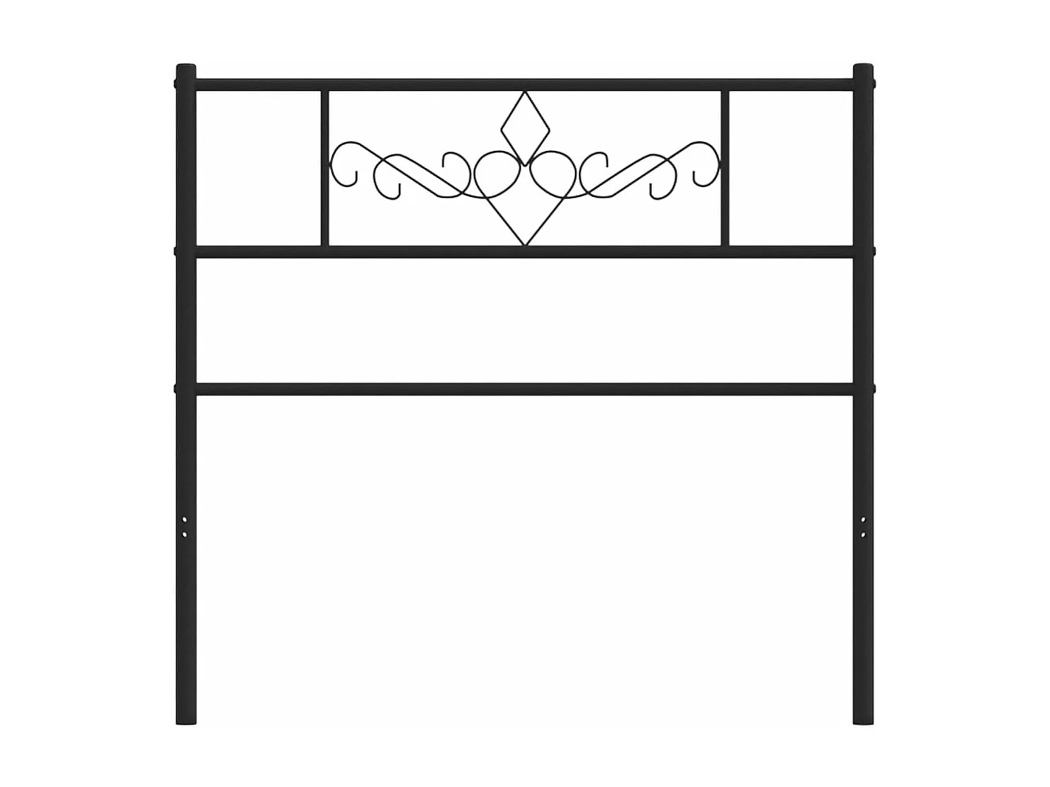 Tête de lit métal noir 90cm