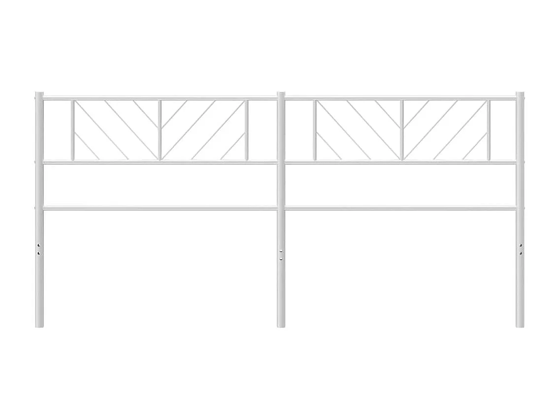 Tête de lit métal blanc 180cm