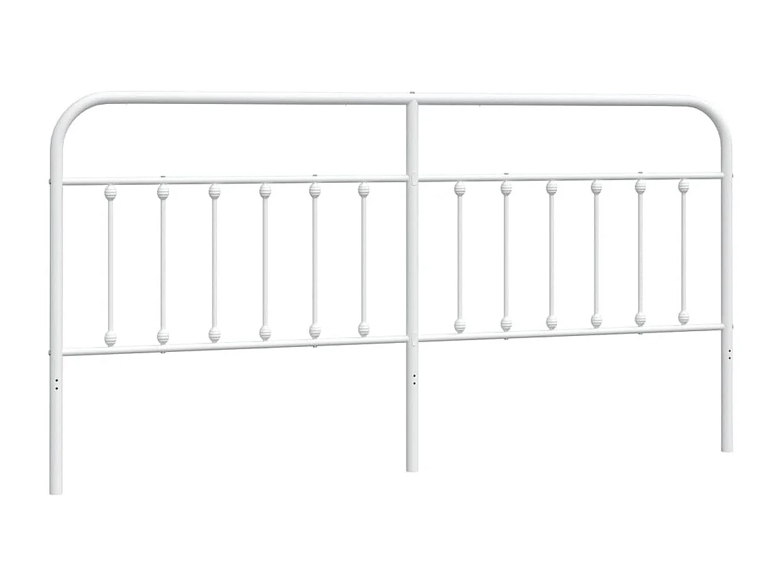Tête de lit métal blanc 193cm