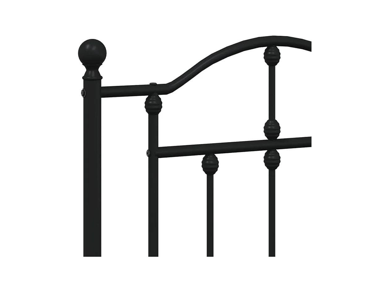 Tête de lit métal noir 135cm