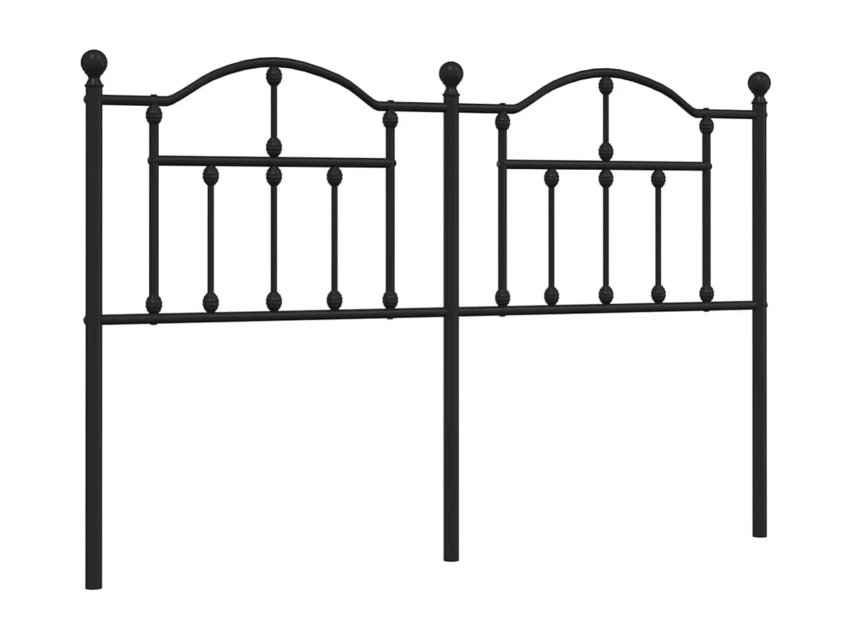 Tête de lit métal noir 135cm