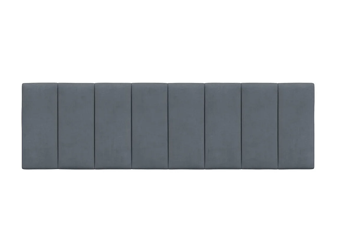 Coussin de tête de lit gris foncé 160cm velours