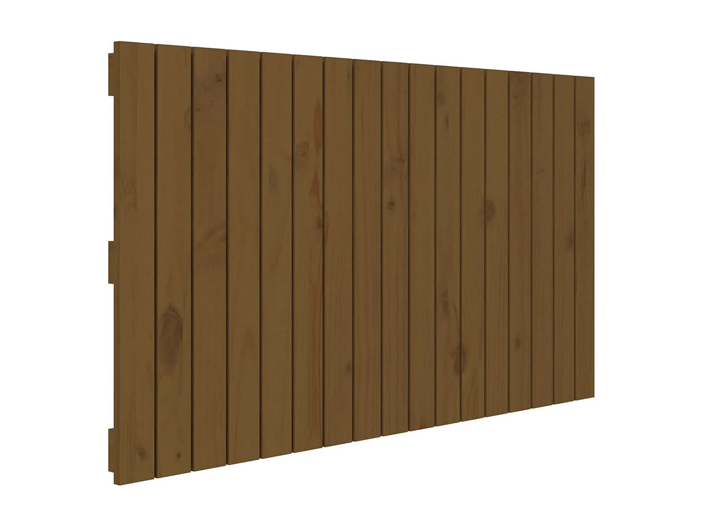Tête de lit murale Marron miel 108x3x60 Bois massif de pin