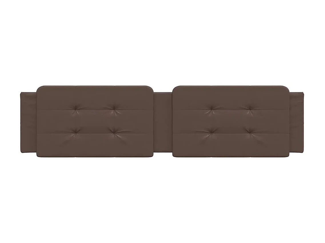 Coussin de tête de lit marron 200cm similicuir