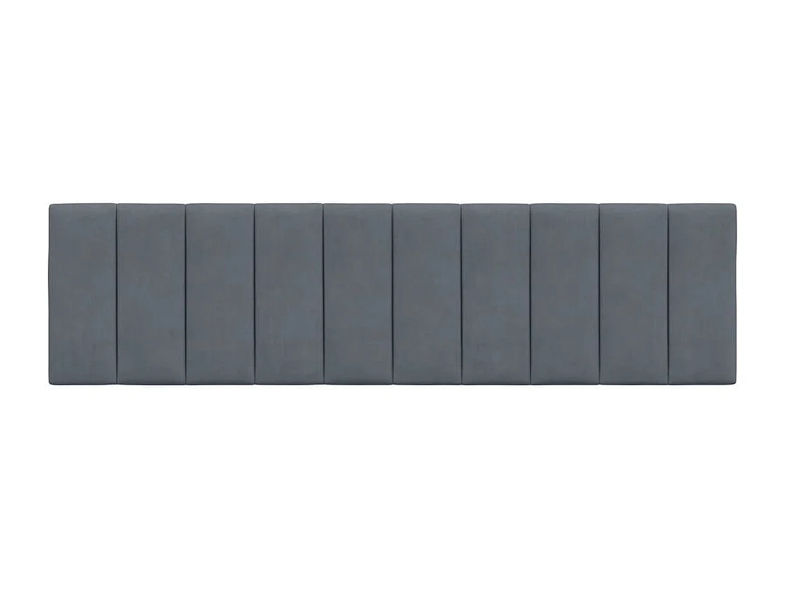 Coussin de tête de lit gris foncé 180cm velours