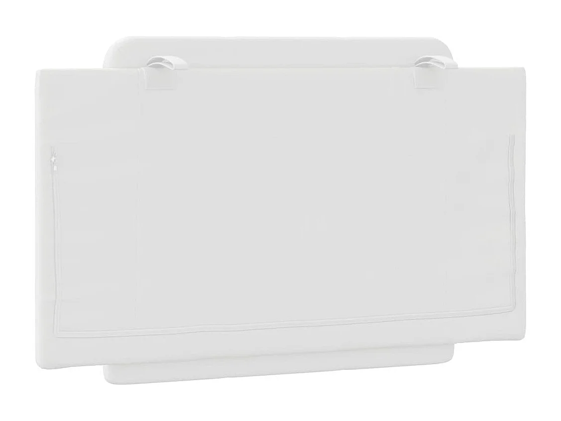 Coussin de tête de lit blanc 80cm similicuir