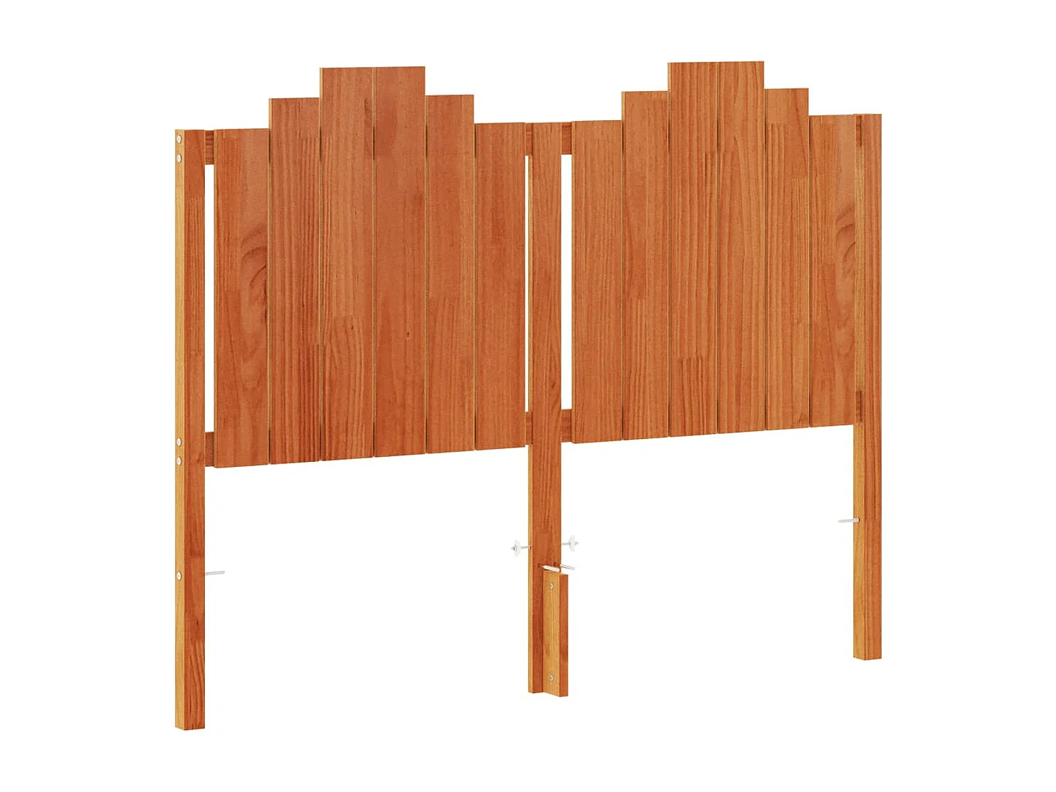 Tête de lit marron 135cm bois massif de pin