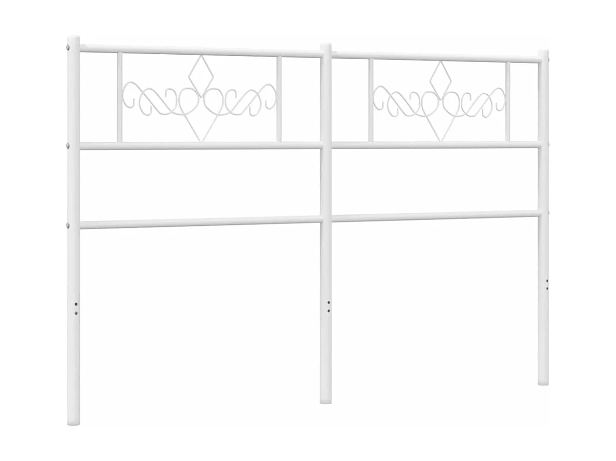 Tête de lit métal blanc 160cm
