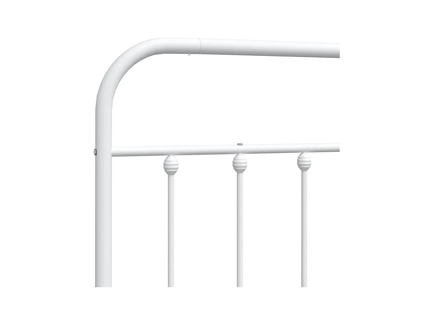 Tête de lit métal blanc 135cm