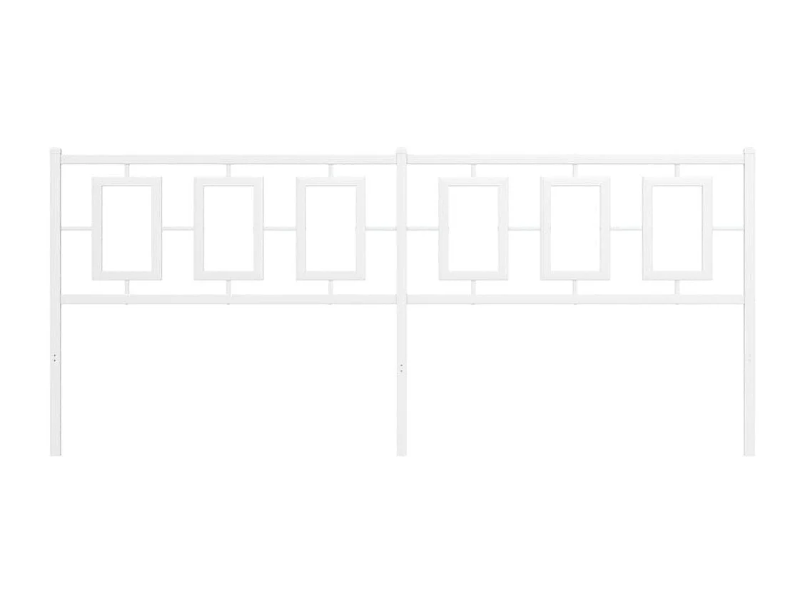 Tête de lit métal blanc 193cm