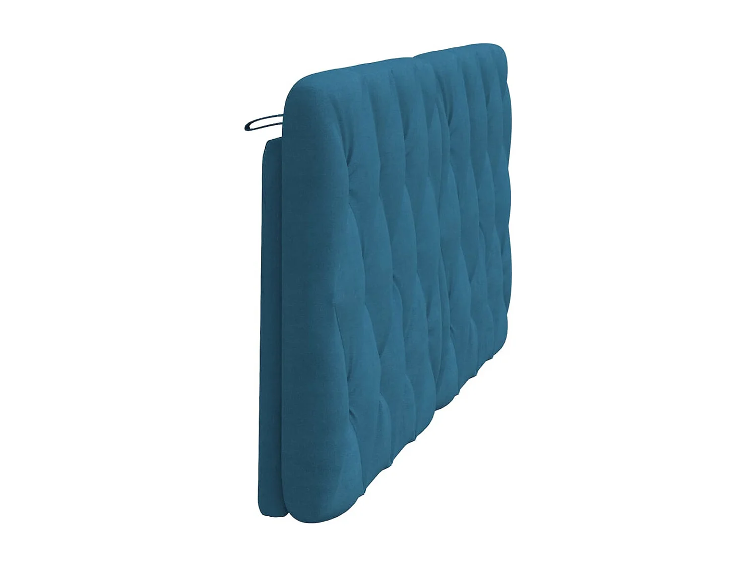 Coussin de tête de lit bleu 160cm velours