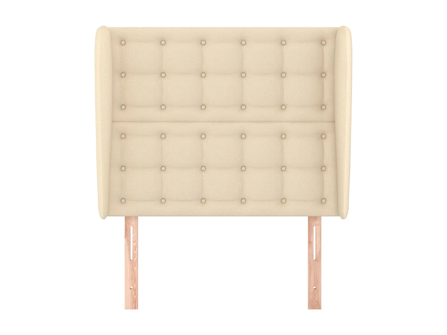 Tête de lit avec oreilles Crème 83x23x118-128 Tissu