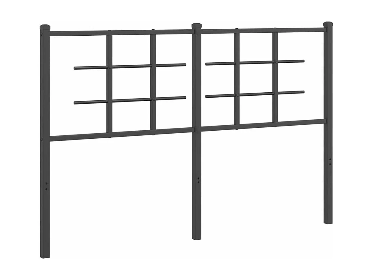 Tête de lit métal noir 140cm