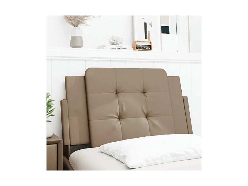Coussin de tête de lit cappuccino 90cm similicuir