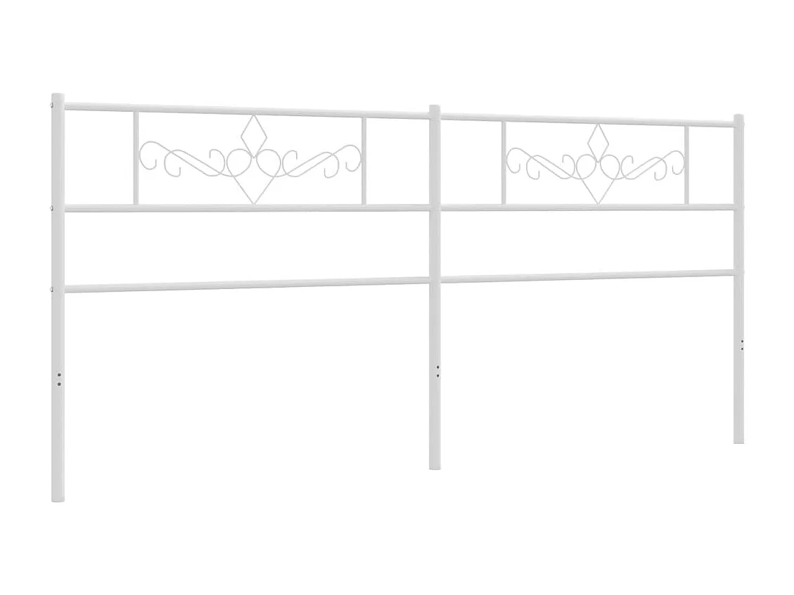 Tête de lit métal blanc 180cm