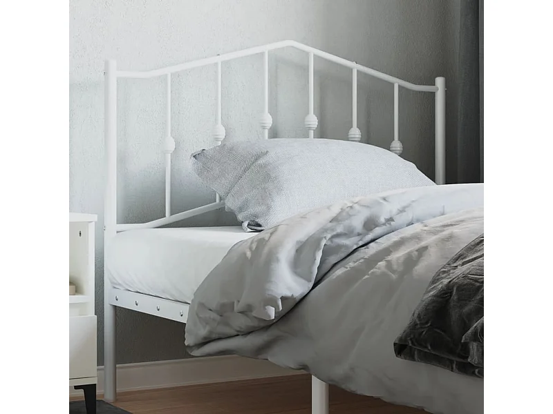 Tête de lit métal blanc 100cm