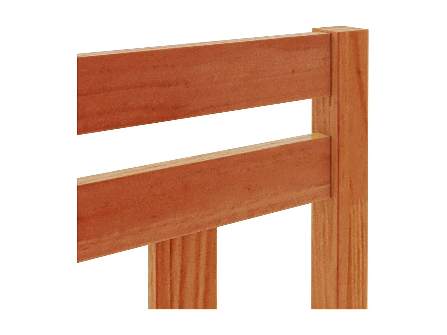 Tête de lit marron 100cm bois massif de pin