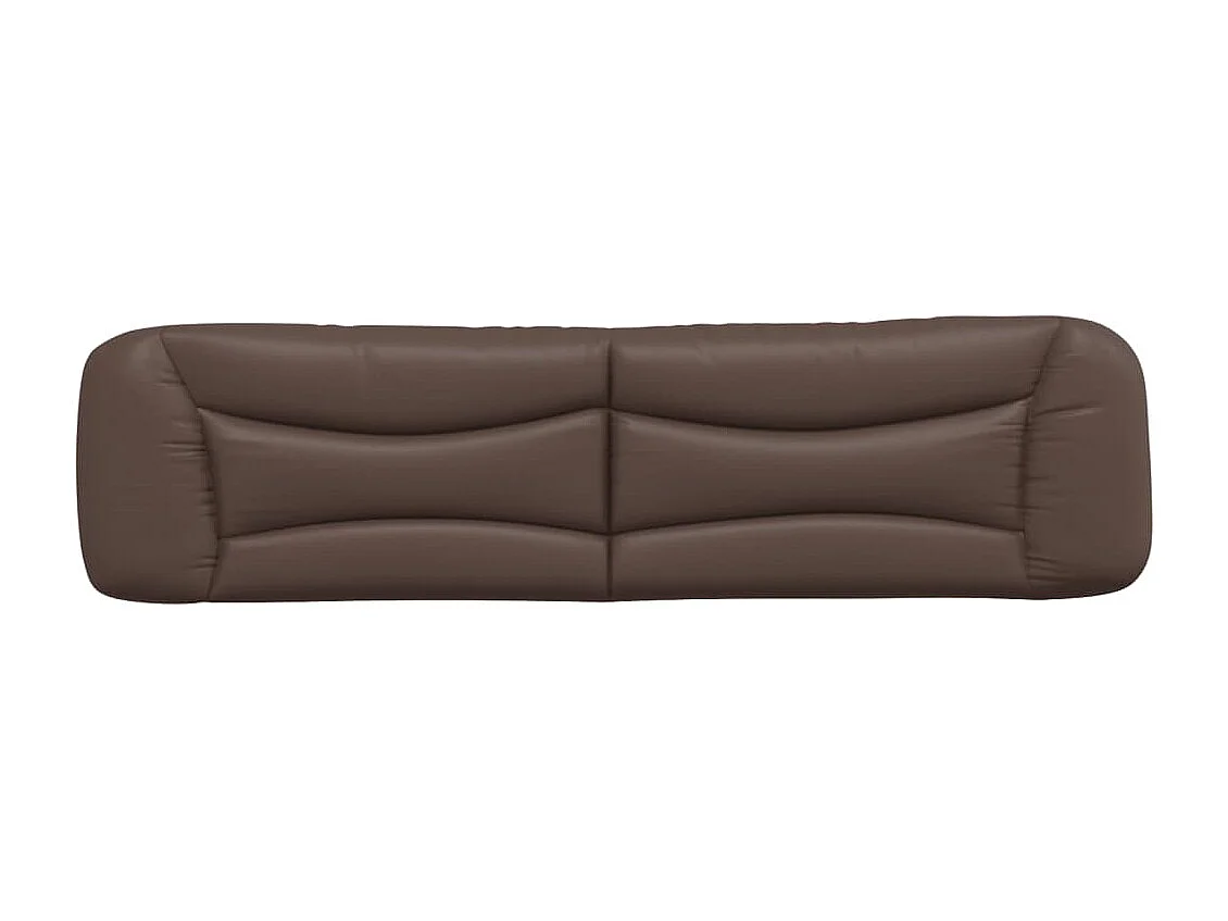 Coussin de tête de lit marron 200cm similicuir